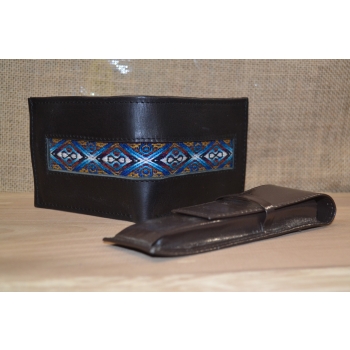 Portfel skórzany czarny męski .